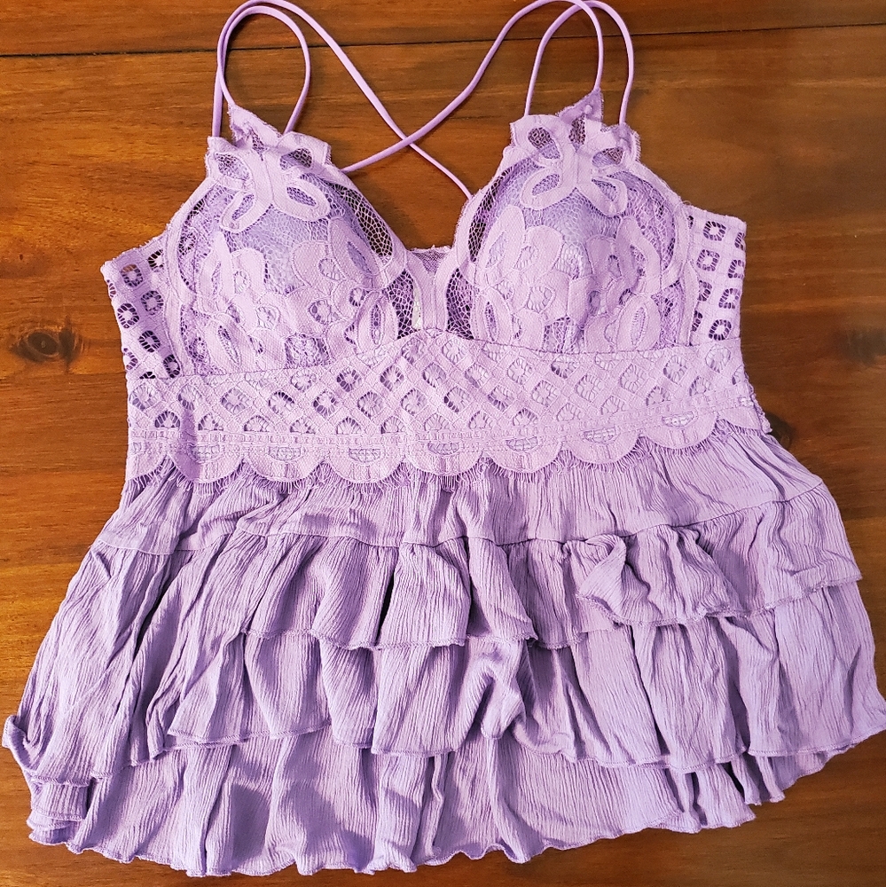 Crochet Flowy tank